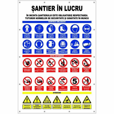Panou de Santier semne protectie avertizare