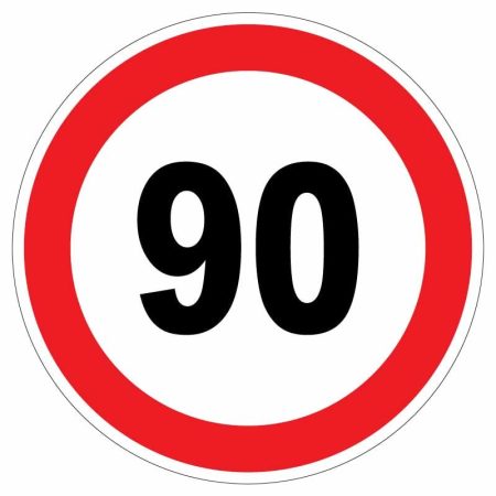 Sticker autocolant Limitare viteza 90 km/h