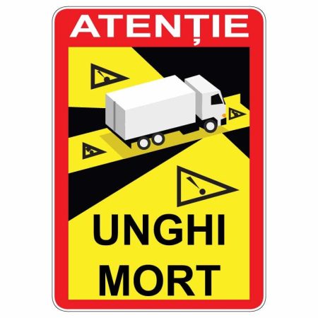 Sticker Indicator autocolant Atentie Unghi Mort