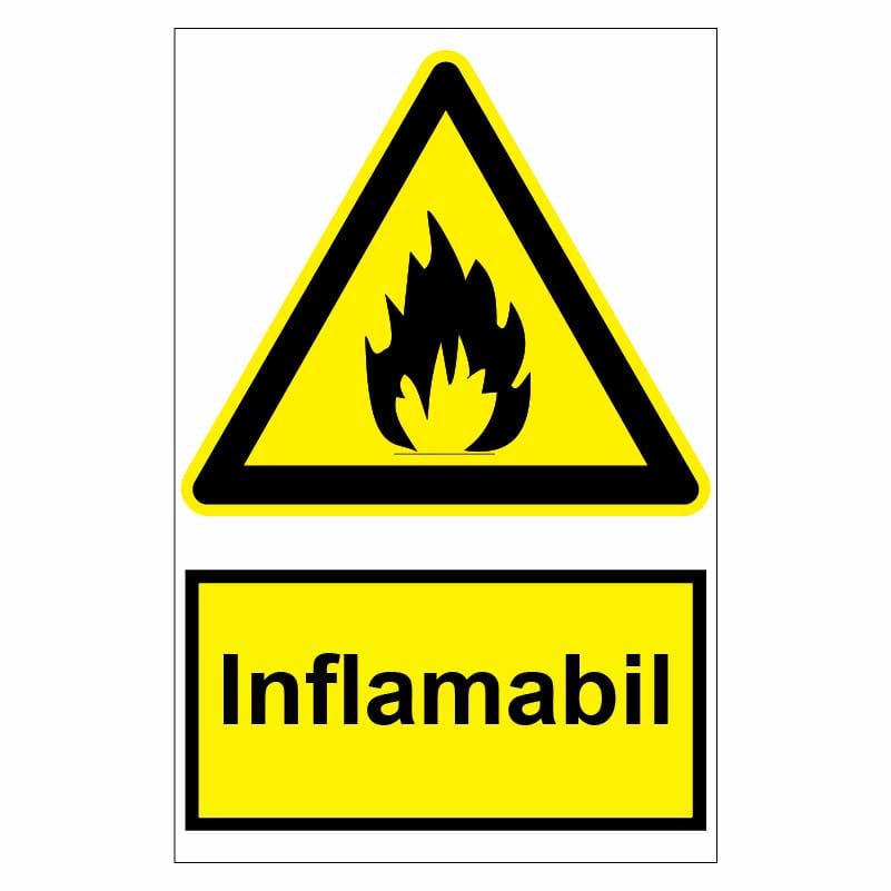 Sticker indicator Inflamabil