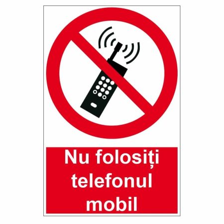 Sticker indicator Nu folositi telefonul mobil