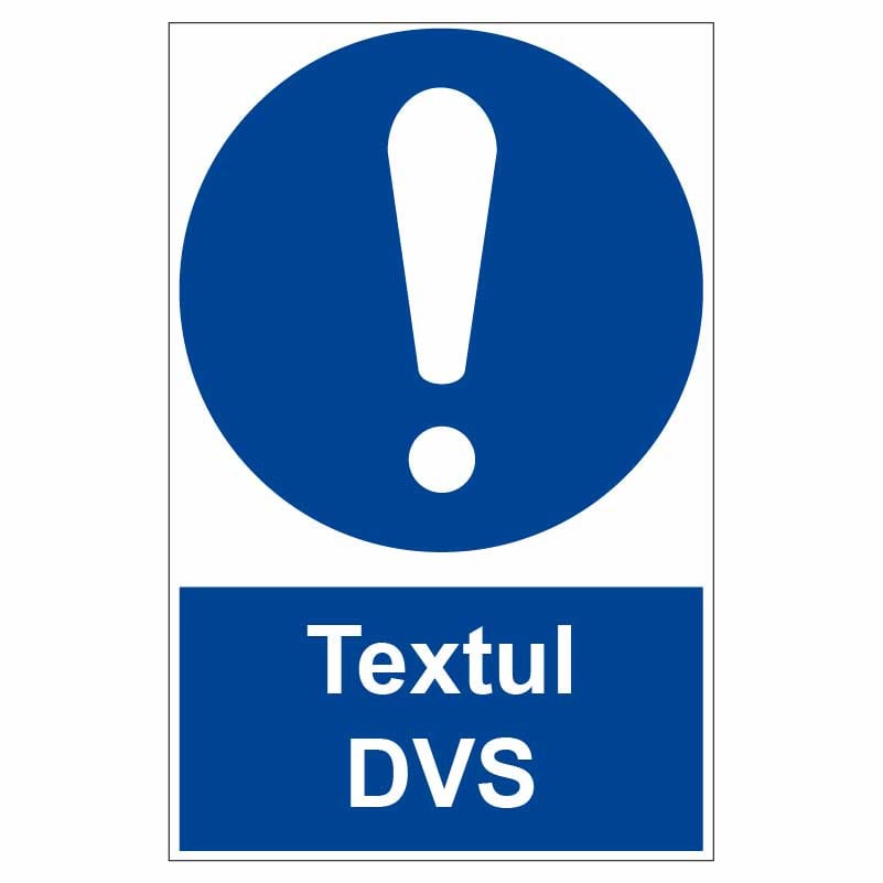 Sticker indicator Obligativitate generala text personalizat