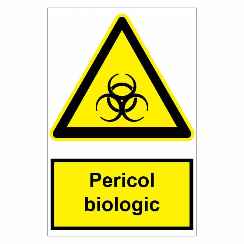 Sticker indicator Pericol biologic