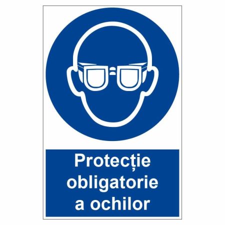 Sticker indicator Protectie obligatorie a ochilor