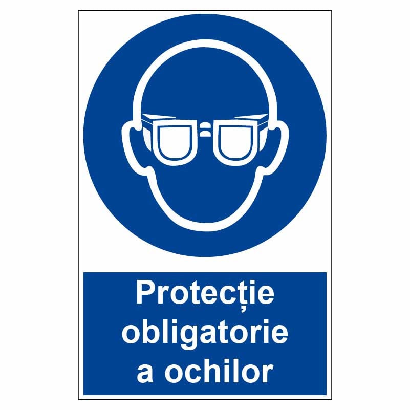 Sticker indicator Protectie obligatorie a ochilor