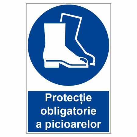 Sticker indicator Protectie obligatorie a picioarelor